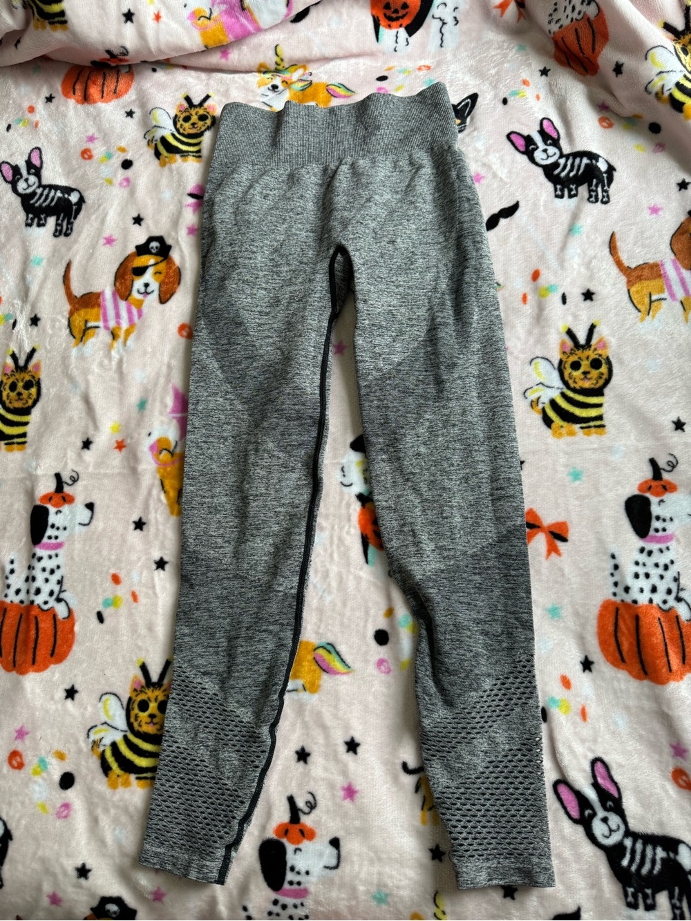 Pink Victoria's Secret Grey Active Leggings